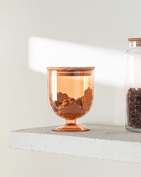 Conteneur de conservation Marion avec couvercle en bois 900 ml - 0