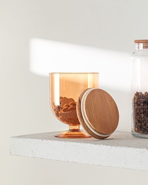 Conteneur de conservation Marion avec couvercle en bois 900 ml - 1