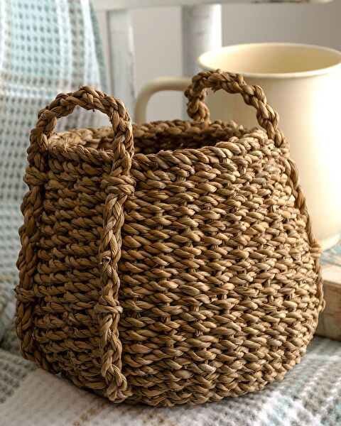 Cristale Small Wicker Basket - 0