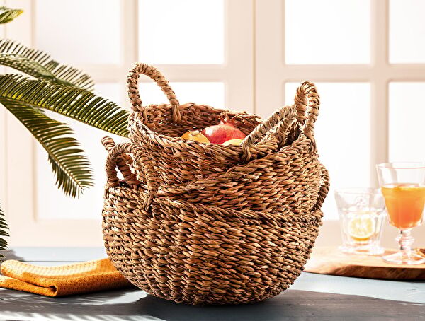Poline Large Wicker Basket - 2