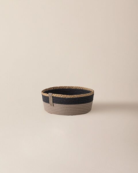 Envol Round Basket - Grey/Beige - 5