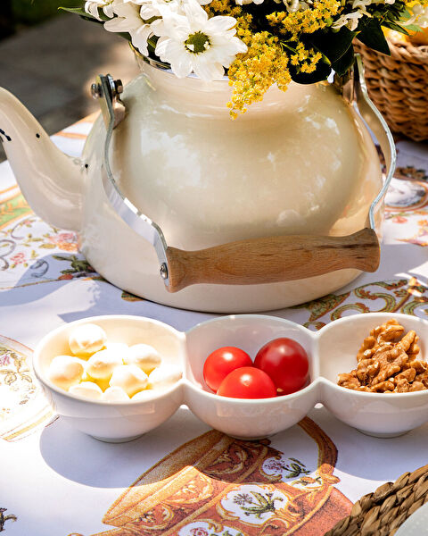 New Petit Concept 4 Bölmeli Küçük Sunum Tabağı - 4