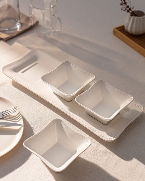 New Petit Concept Assiette De Présentation À 4 Pièces De Set - 1