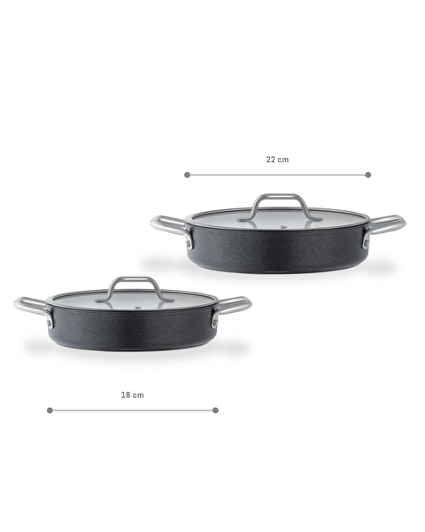 Titanium Professional 4 Piece Shallow Pan Set - 10