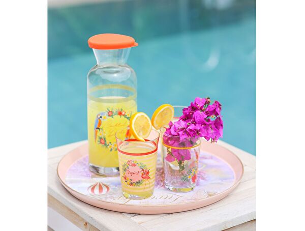 استوائي قنينة مياه زجاجية 1 لتر - 0