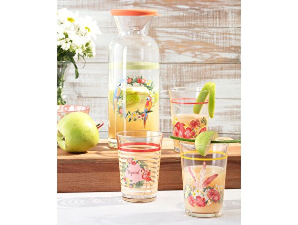 استوائي قنينة مياه زجاجية 1 لتر - 1