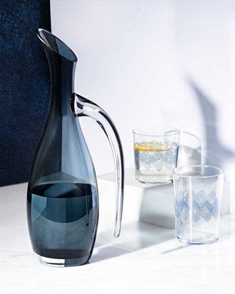 Trouville Handmade Glass Carafe with Handle - 0