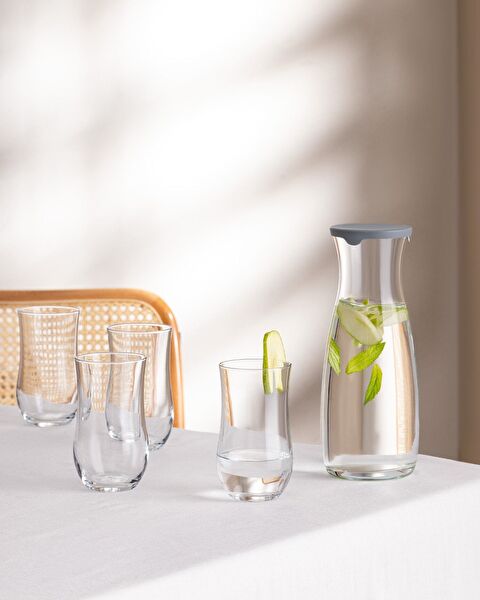 طقم إبريق ديامانتا 5 قطع مع غطاء - 0