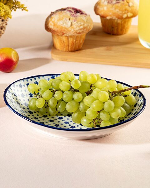 طبق بيضاوي صغير الحجم من ريف بلو - 0