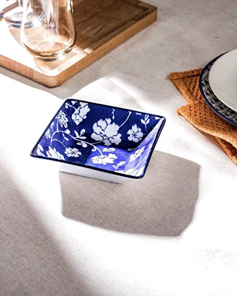 وعاء Rêve Bleu Rennes New Bone China المربع - 0