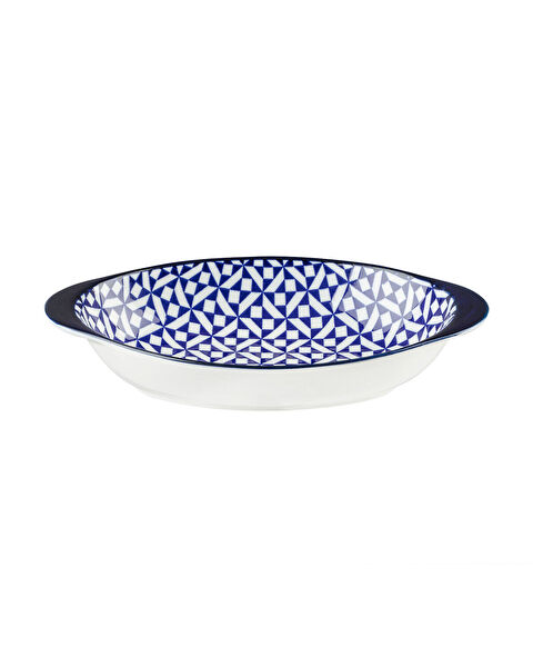 Rêve Bleu Petite Nancy Bone China Plate with Handle - 1