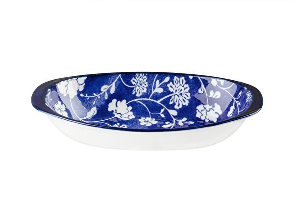 Rêve Bleu Rennes New Bone China Oval Plate with Handle - 1