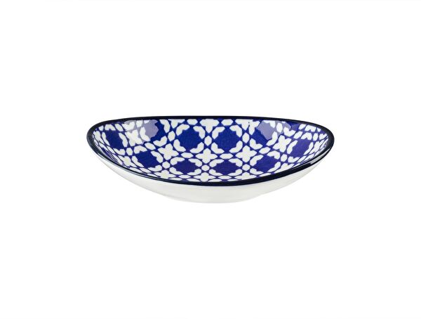 طبق بيضاوي صيني من العظام الجديدة من Rêve Bleu Brest - 1