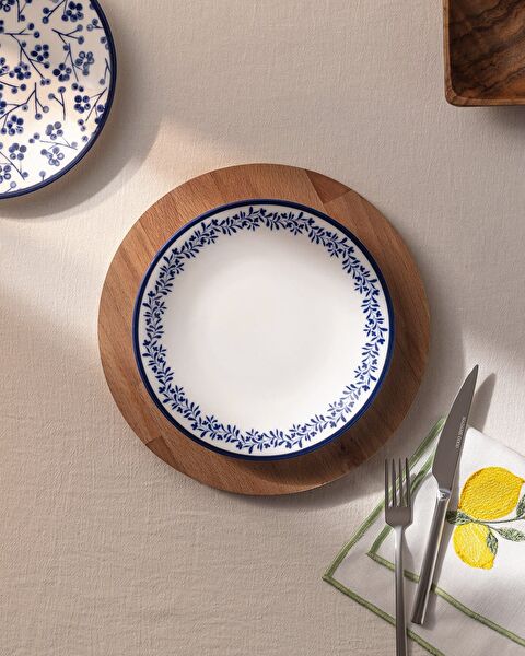 Rêve Bleu Couronne Dessert Plate 19 Cm - 0