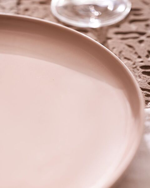Assiette de Service Grasse - Rose - 2