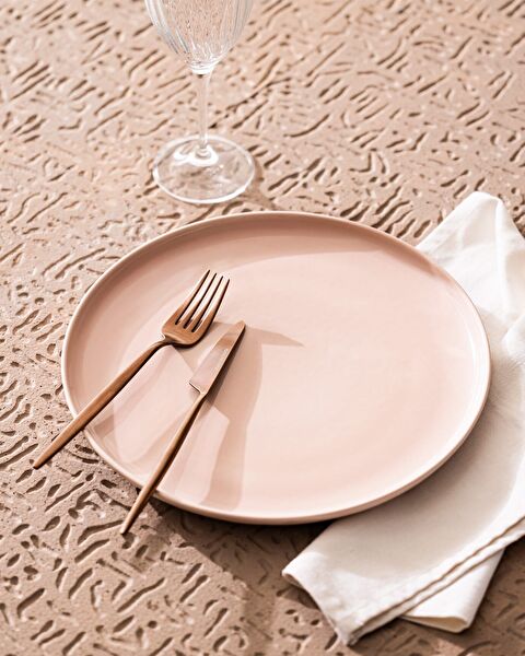 Assiette de Service Grasse - Rose - 1