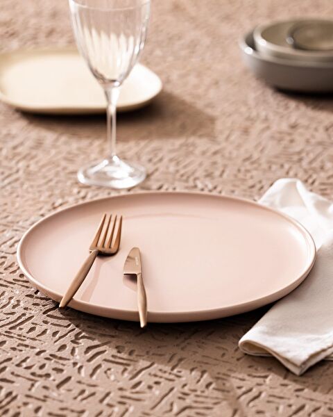 Assiette de Service Grasse - Rose - 0