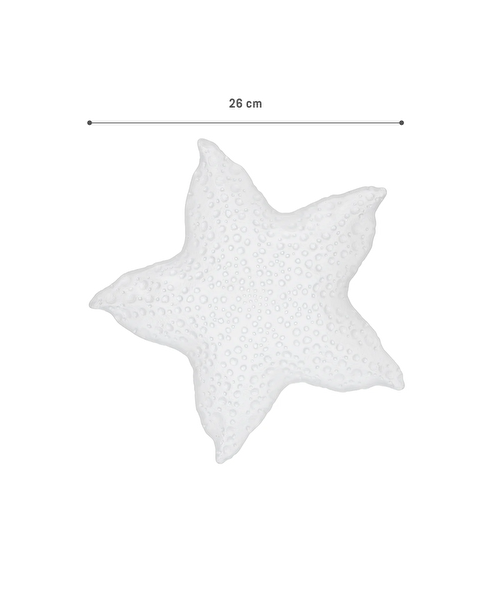 Astre Decorative Plate - Large Size - White - 7