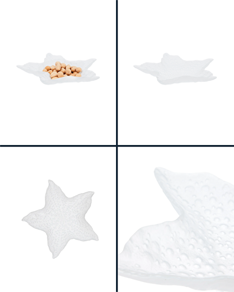 Astre Decorative Plate - Large Size - White - 8