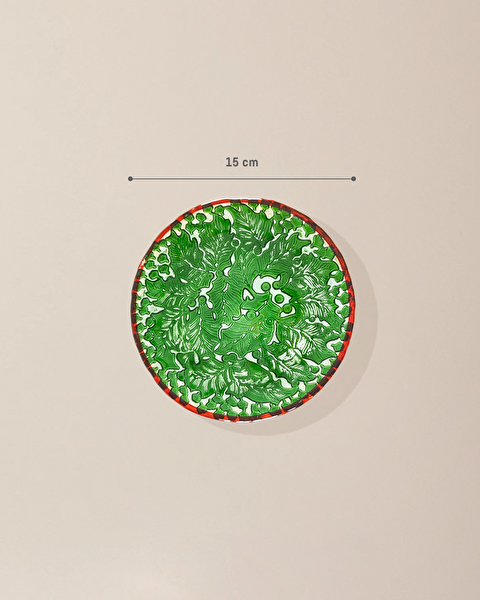 Nora Cake Plate - Green - 15 cm - 2