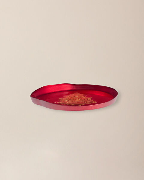 Citrine Decorative Plate - 20 cm - Red - 0
