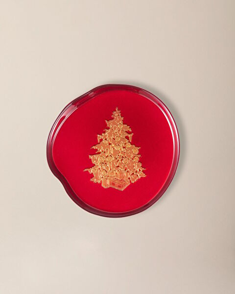 Citrine Decorative Plate - 20 cm - Red - 1
