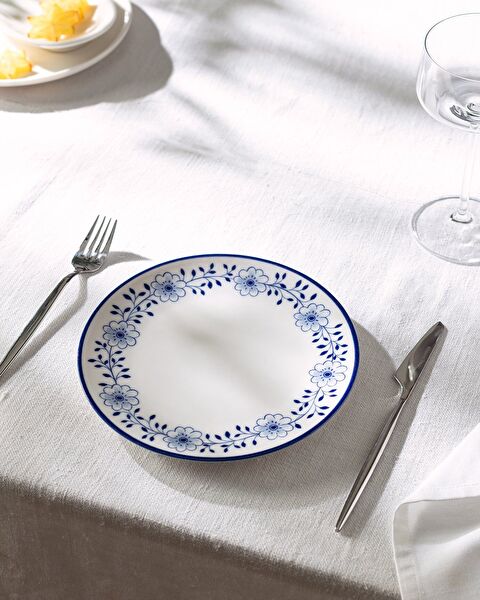 Reve Bleu Floral Cake Plate - 0
