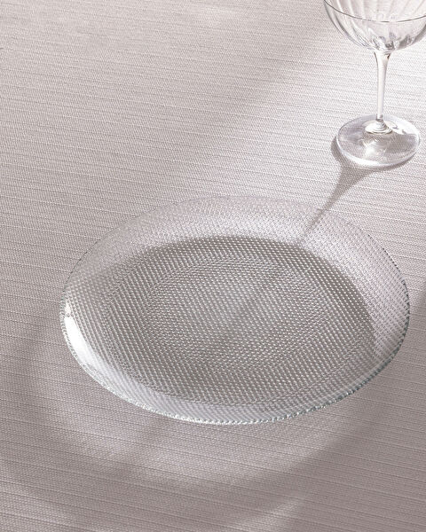 طبق تقديم إليسا - شفاف - 28 سم - 1