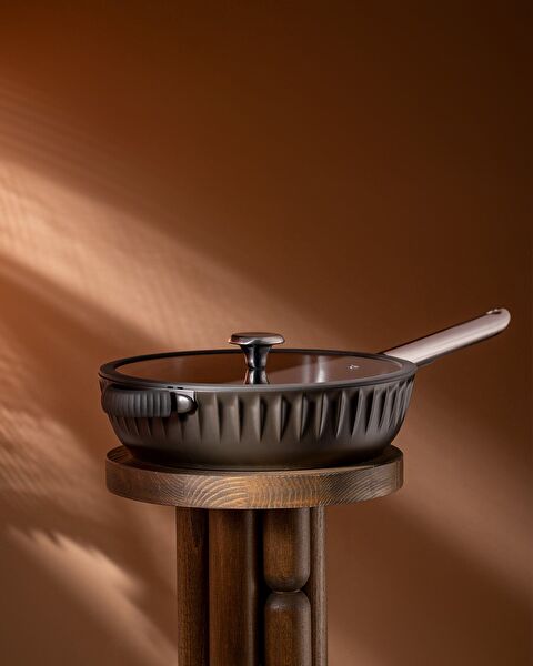 مقلاة فريا – بنية – 28 سم - 0