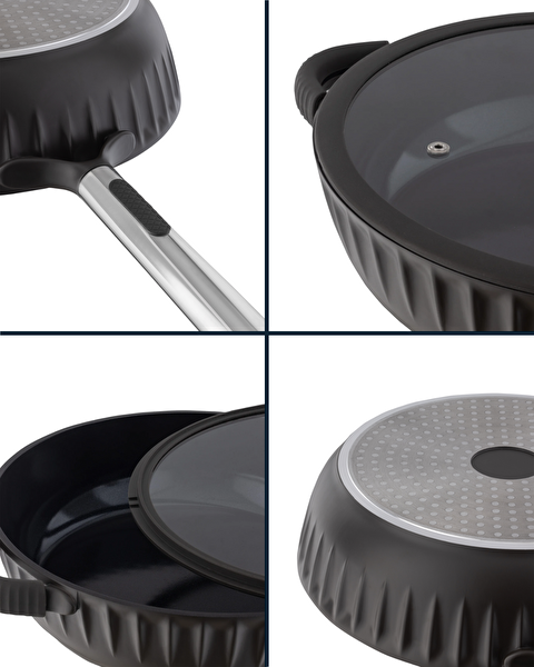 مقلاة فريا – بنية – 28 سم - 9