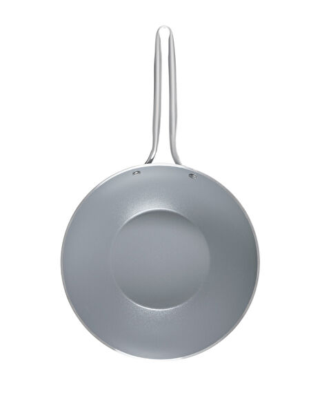 Poêle Wok Nano Céramique - Blanc/Anthracite - 28 cm - 9