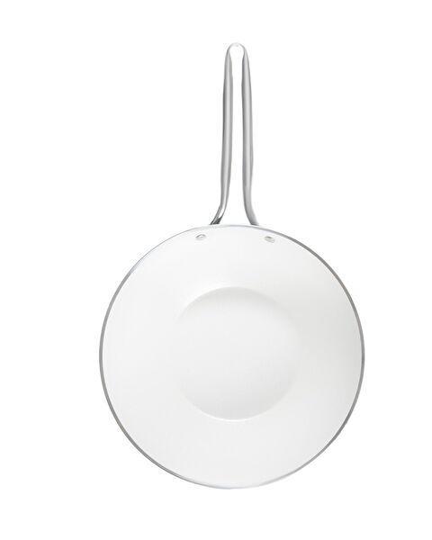 Nano Keramische Wokpan - Grijs/Wit - 28 cm - 8