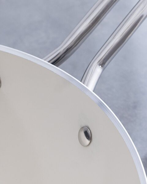 Nano Keramische Wokpan - Grijs/Wit - 28 cm - 4