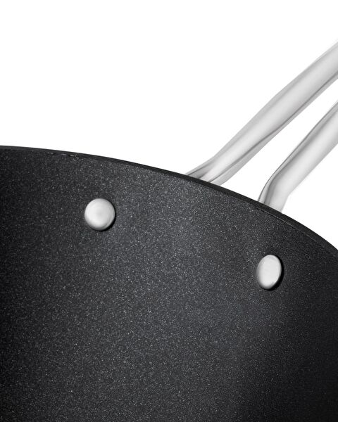 Poêle Wok Professionnelle Titanium - Noir - 28 cm - 1