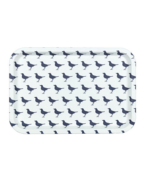 Rêve Bleu Oiseau Dikdörtgen Tepsi - 1