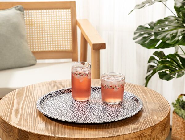 Plateau Rond Rêve Bleu Fleur Sauvage - 0