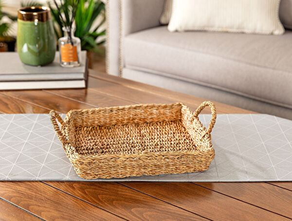 Grand plateau en osier Guam - 1