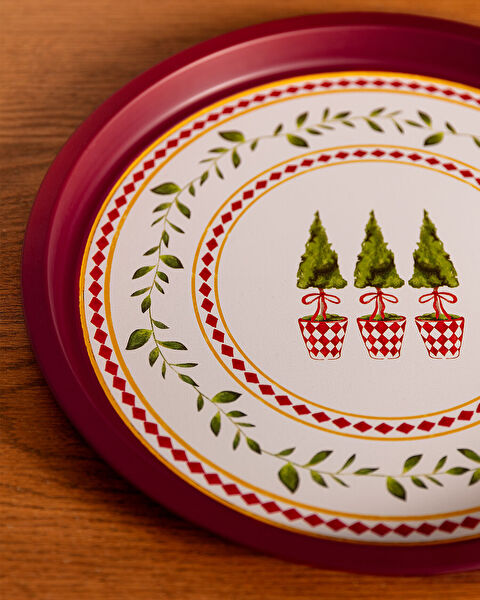 Chris rond metalen dienblad - 1