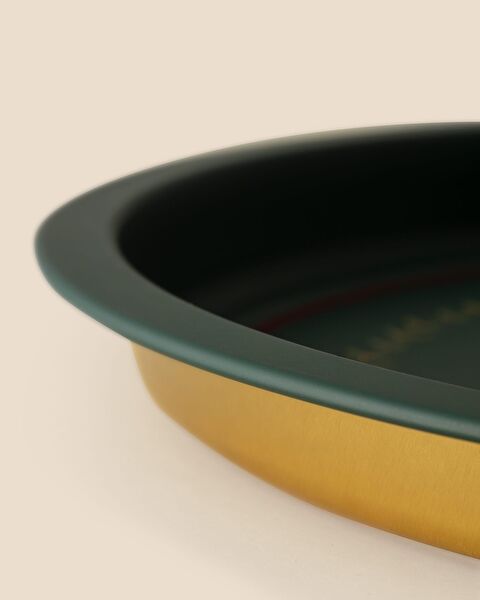 صينية معدنية مستديرة من ليندا - 3