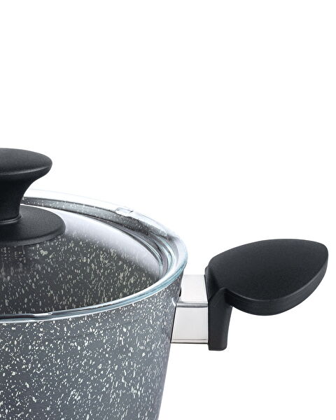 Gordes Granietlook 7-delige Pannenset - Grijs - 2