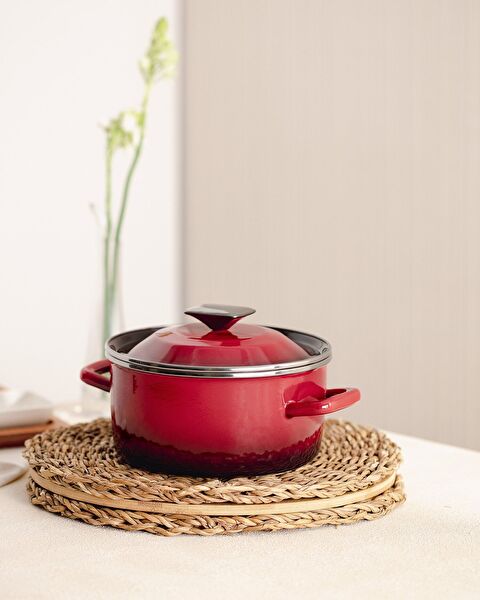 La Garde Derin Tencere - Kırmızı - 20 cm - 0