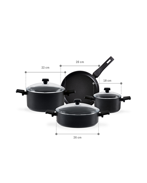 Titanium Professional Cookware Set - 6