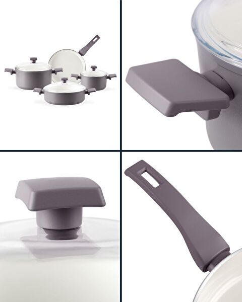 Batterie de cuisine 7 pièces en céramique Nano - 8