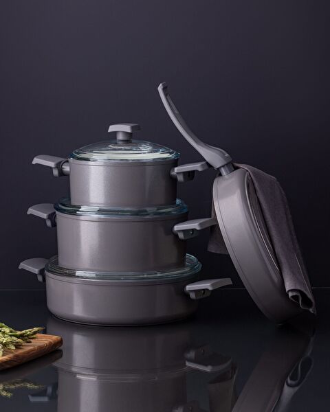 Batterie de cuisine 7 pièces en céramique Nano - 0