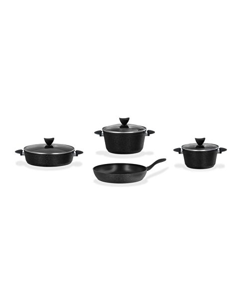 Titanium 7 Piece Cookware Set Opus - Black - 8