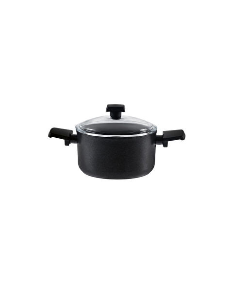 Titanium Professionele Diepe Pot - Zwart - 18 cm - 7