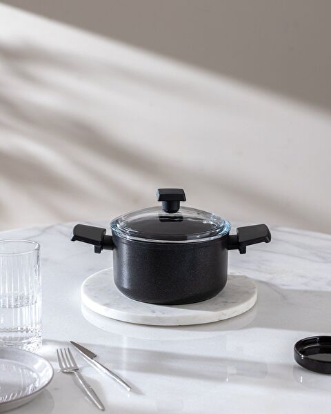 Titanium Professionele Diepe Pot - Zwart - 18 cm - 0