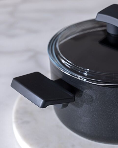 Titanium Professionele Diepe Pot - Zwart - 18 cm - 2