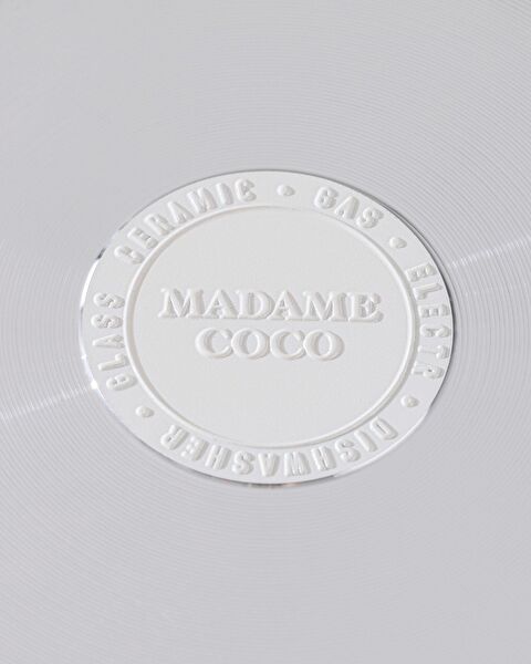 Nano Keramiek Diepe Pot - Wit/Antraciet - 18 cm - 6