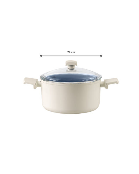 Nano Ceramic Deep Pot 22cm - 10